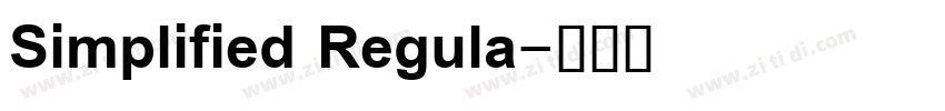 Simplified Regula字体转换